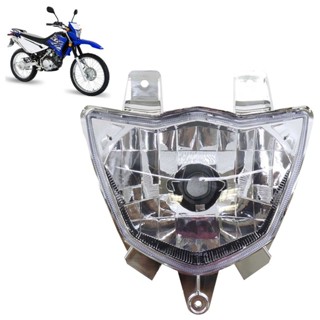 Farol Completo XTZ 125 2009 2010 2011 A 2014 Cristal  Máscara Cromada Lâmpada H4 Lente Lisa Acrílico em Oferta na Shopee