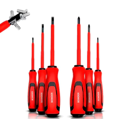 Jogo De Chaves De Fenda Philips Isolada 1000V Eletricista kit com 6 Peças