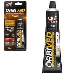Silicone Alta Temperatura Preto 50g Orbi Química 337