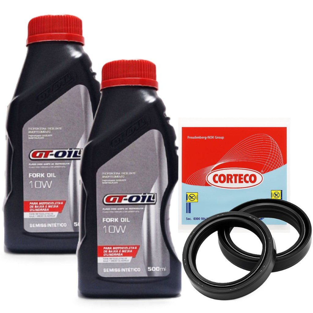 Kit Óleo da Bengala Cb 300f Twister / Cb 500f / Cb 500x / Cbx 250 Twister Gt Oil 10w + Retentores em Oferta na Shopee