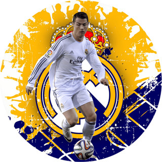 Capas de Paineis Festa Cristiano Ronaldo Redondo Tecido Sublimado Decoração 1,50x1,50 em Oferta na Shopee