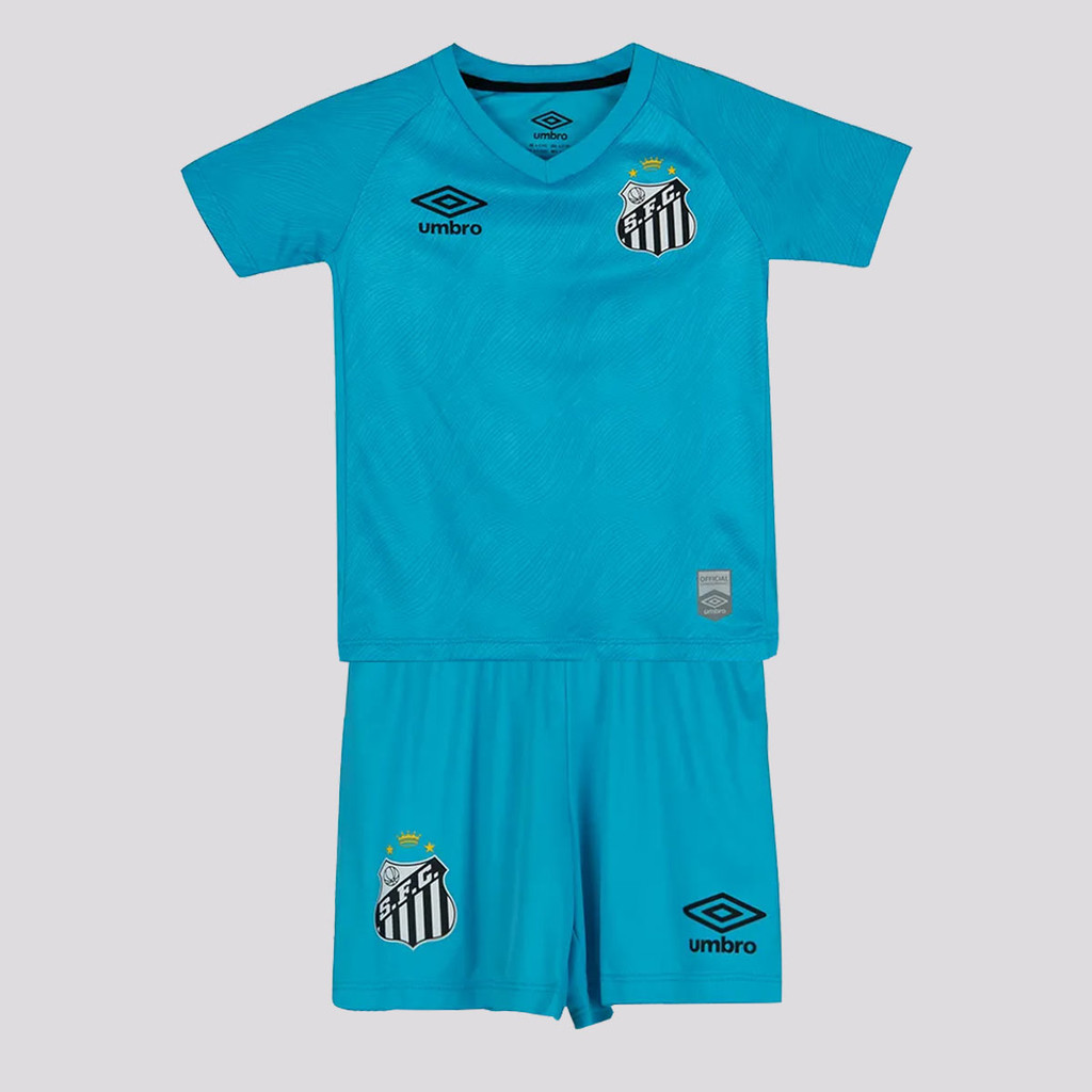 Kit Infantil Umbro Santos Edição Especial 2025 Azul