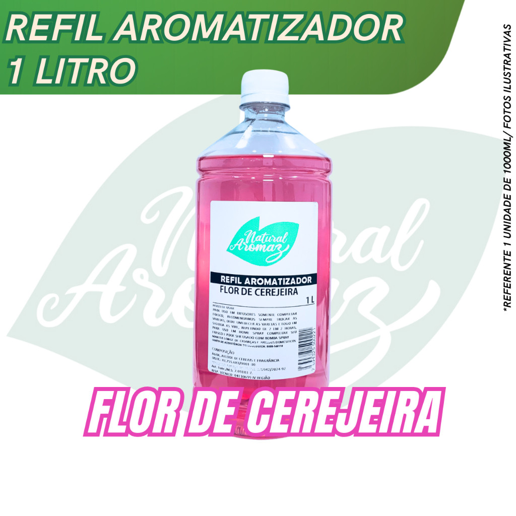 Refil Aromatizador de Ambiente 1L - FLOR DE CEREJEIRA