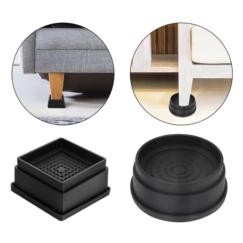 Li * 6 Peças Elevadores Cama Ajustáveis, Móveis, Bloco Aprimoramento, Resistentes, Risers Mesa Sofá