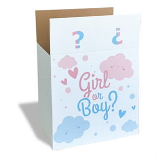 Caixa Chá Revelação De Bebês Para Balões Ou Bola 40x30x40 em Oferta na Shopee