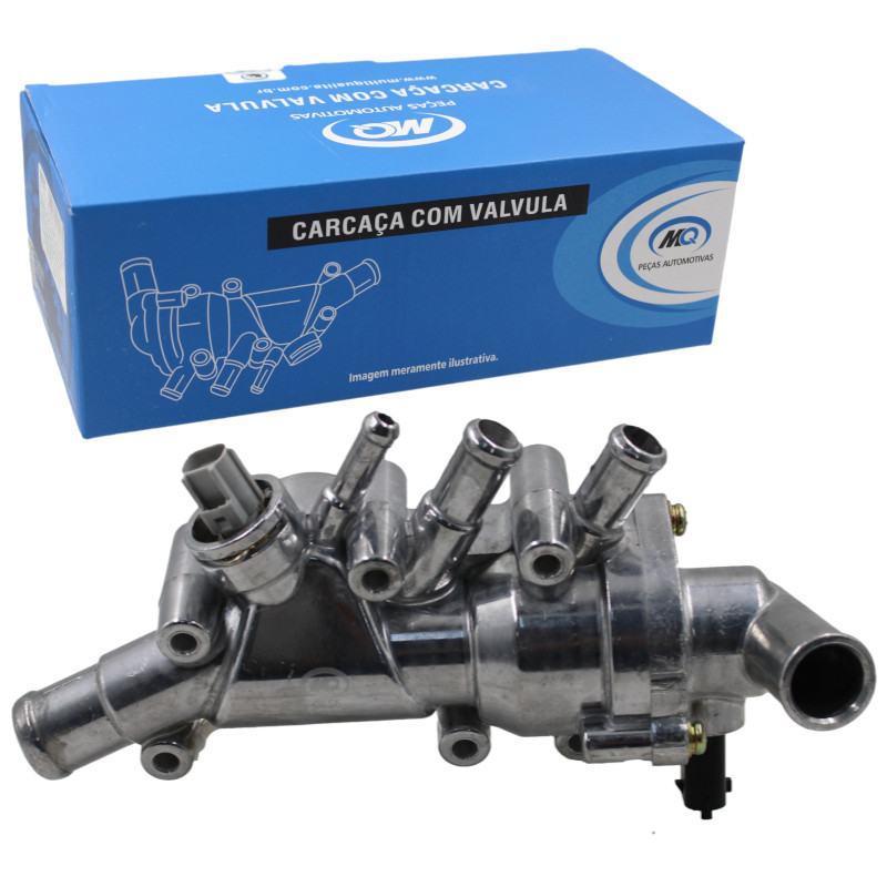 Valvula Termostatica Completa Fiesta 1.0 1.6 Flex 2010 A 2014 MQ0555 em Oferta na Shopee