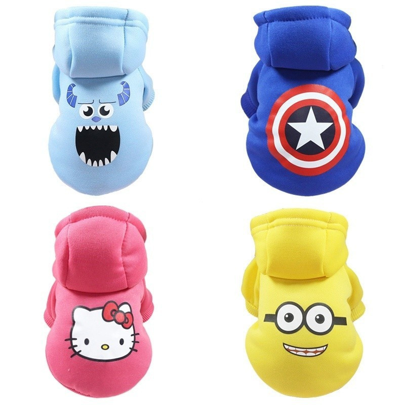 Cartoon Dog Clothes Winter Pet Sweatshirt
