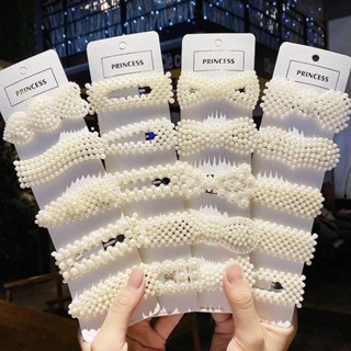 KIT Grampo de Cabelo Presilhas com Pérolas Geométricas Fashion Acessórios para Cabelos em Oferta na Shopee