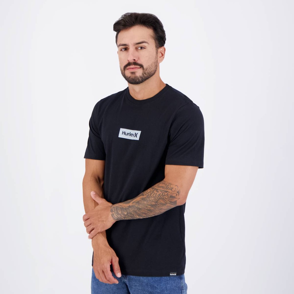 Detalhes do Camiseta Hurley Calibox Preta