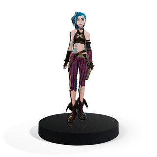 Totem Pequeno Jinx Arcane 7cm + Base em Oferta na Shopee