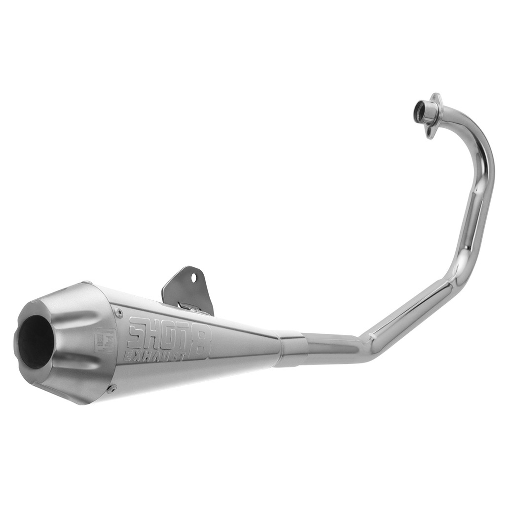 Escapamento Escape Descarga Pro Tork Shot 8 Fan e Cg Start 160 2015 - 2023 Curva Cromada Em Aço em Oferta na Shopee