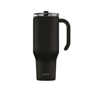 Copo Life Gocase 880ml - Aço Inox, Tampa e Canudo Tritan, Isolamento a Vácuo Bebidas Quente e Fria