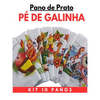 10 Panos e Prato Pé de Galinha O Legítimo Estampado Preço Revenda 41 X 66 Cm em Oferta na Shopee