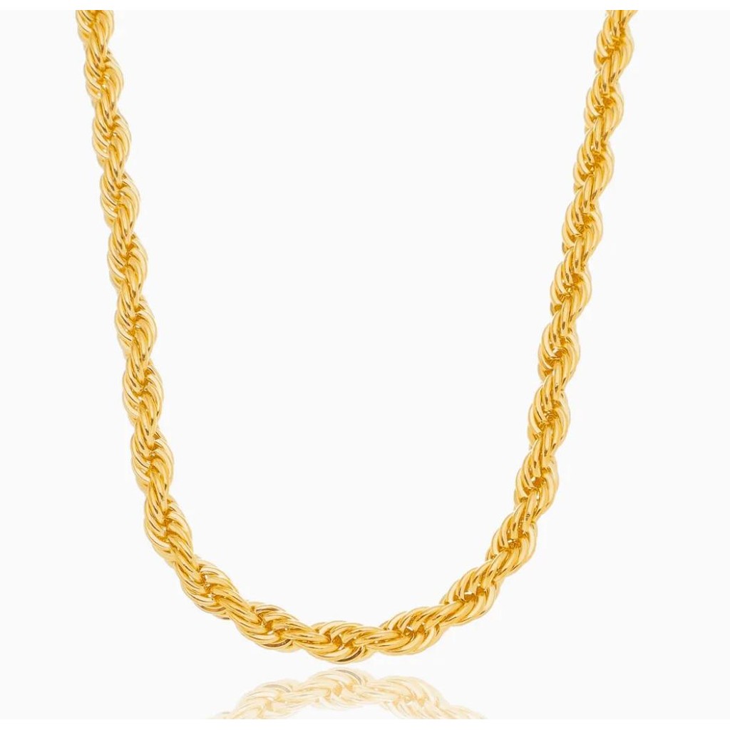 Choker Cordão Baiano Ouro Colar Torcido Grosso Banhado 18K Semijoia Tendência Feminina Colar Choker Grosso Mix de Colare