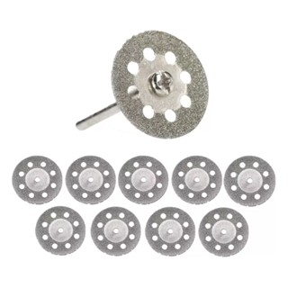 JOGO 10 MINI DISCOS DIAMANTADOS 22MM CORTE MICRO RETIFICA em Oferta na Shopee