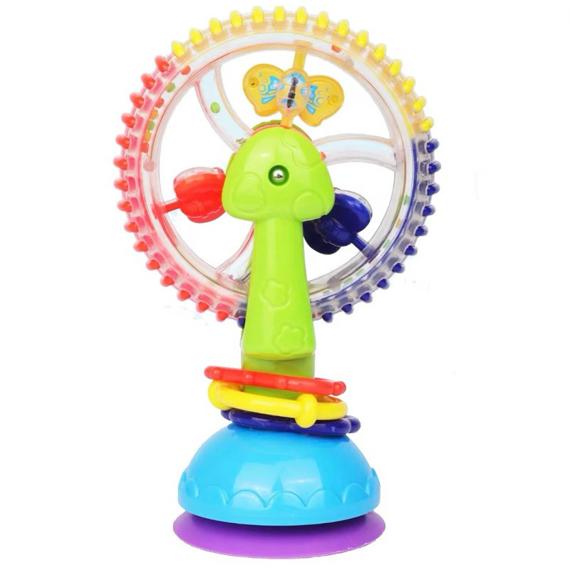 Brinquedo Roda Gigante Rotativa Sensorial Macia de 3 Cores