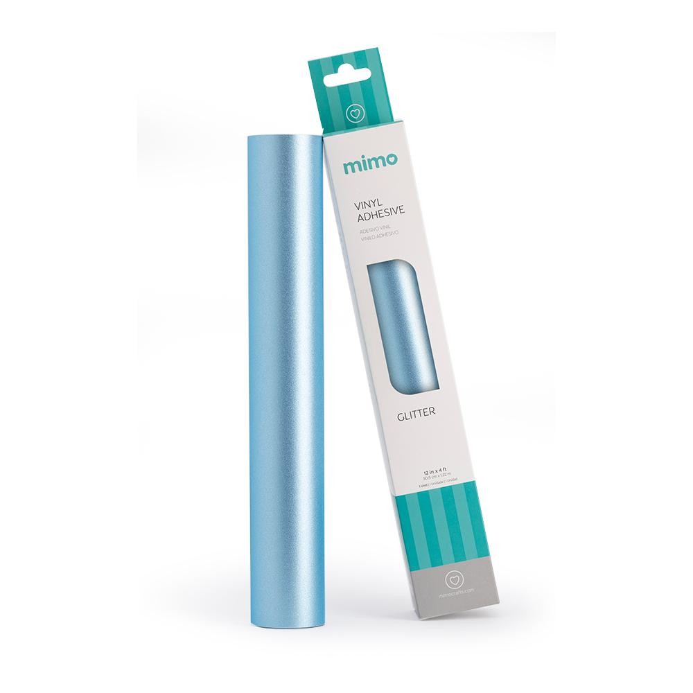 Adesivo Vinil Glitter - Azul Tiffany - Mimo - 30,5 cm x 1,22 m - 1 Unid em Oferta na Shopee