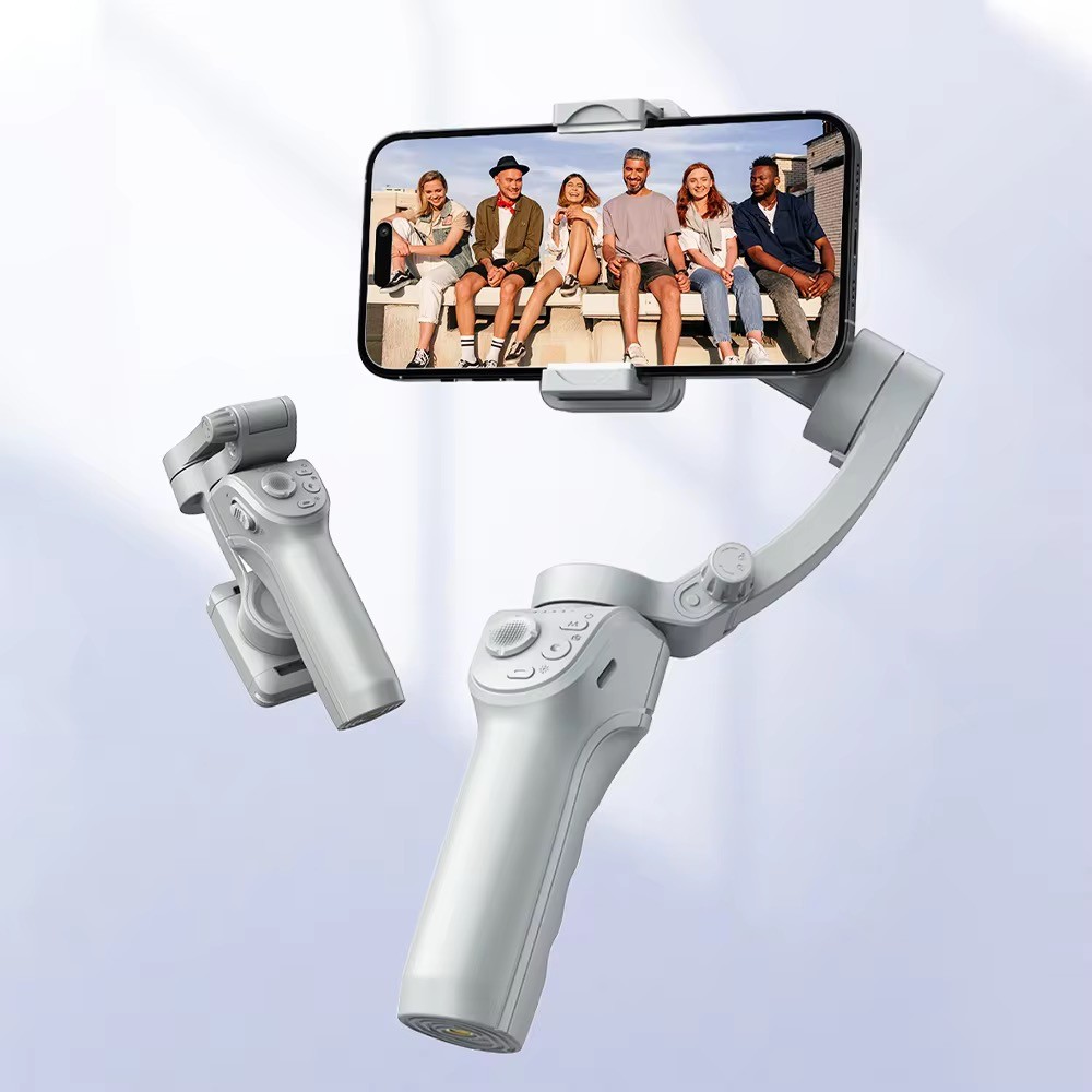 Estabilizador Gimbal Bluetooth Com Luz Celular Rastreamento Facial Oberon OR-1681 em Oferta na Shopee