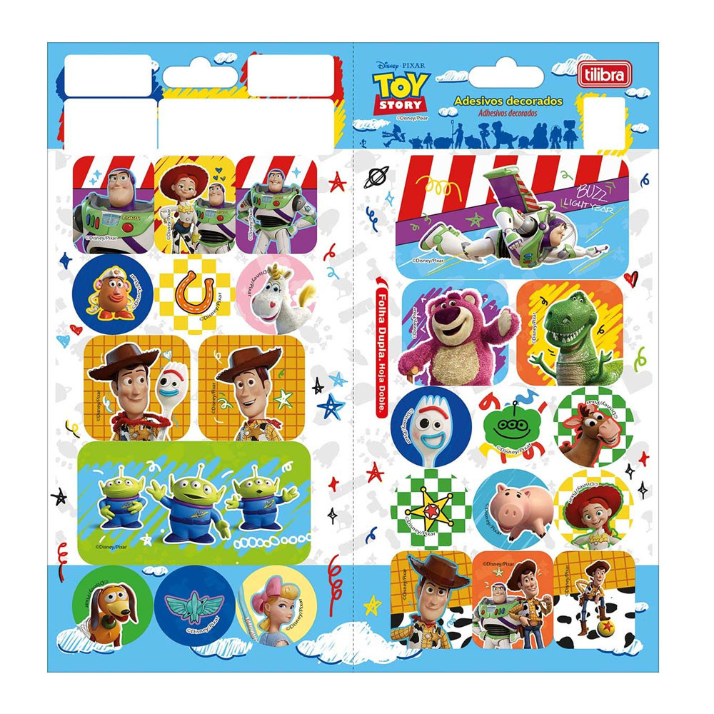 Adesivo decorativo duplo Toy Story Tilibra - Stationery