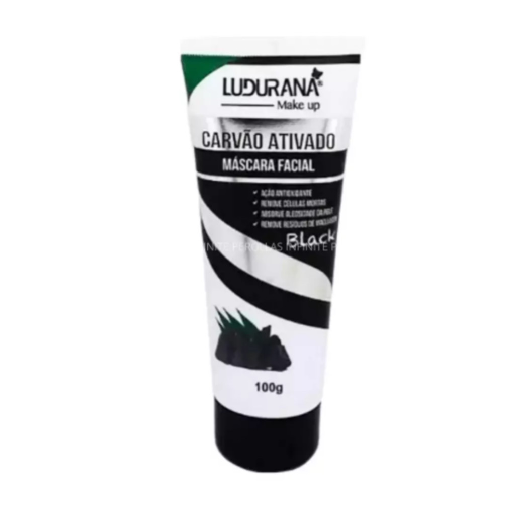 Máscara Facial Carvão Ativado Black Ludurana 100g