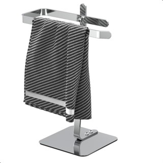 Porta Toalha Lavabo Cromado de Bancada Suporte Toalha Oslo em Oferta na Shopee