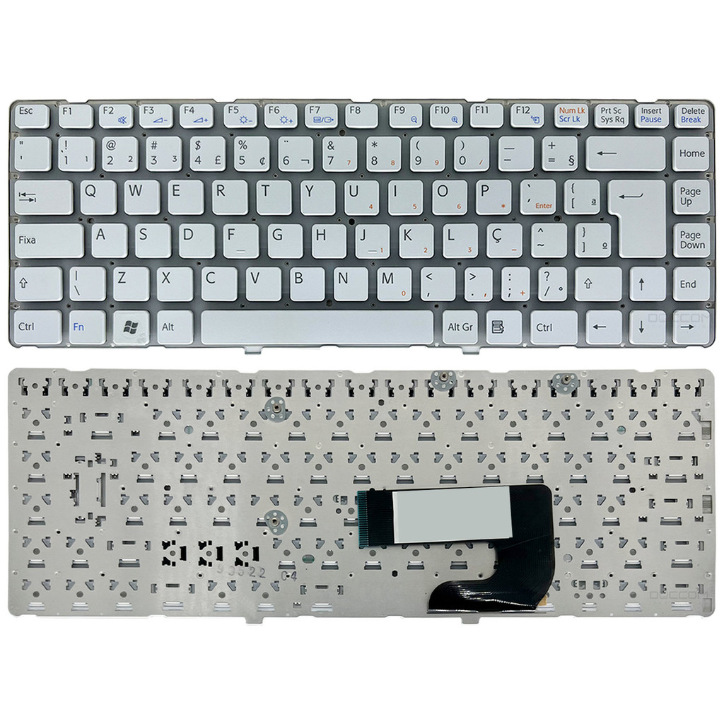 Teclado Para Sony Vaio Pcg7171m Pcg-7171m Vgn-nw180j Vgn-nw200 Vgn-nw300 Vgn-nw31ef Vgn-nw25gf Vgn-nw270f Sem Moldura