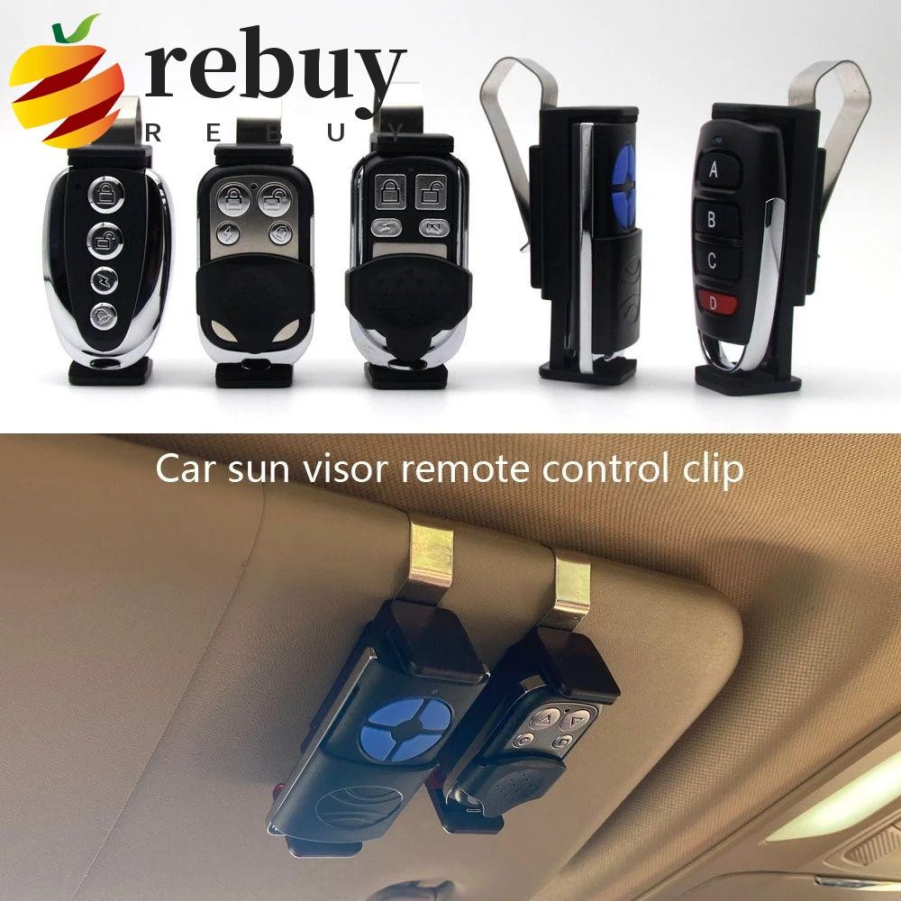 REBUY1 Clipe De Controle Remoto Portão Porta Da Garagem Chaves Suporte Fixador Automático Carro Viseira Sol Titular
