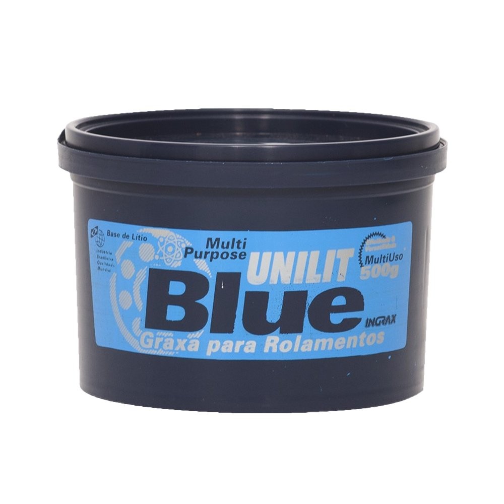 Graxa de Lítio Azul Unilit Uso Geral Rolamentos PTG 195°C 500g - Embalagem com 12 Unidades