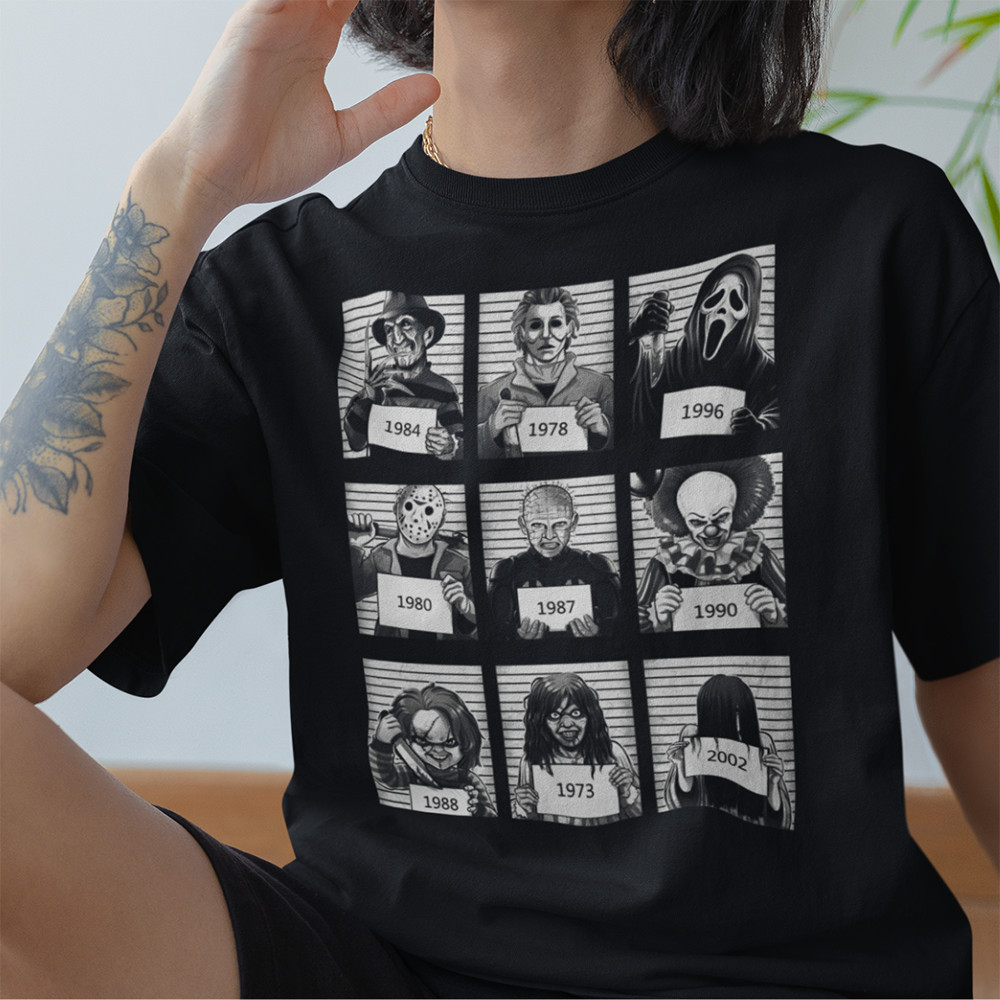 Camiseta Movies Terror Filmes Personagens Saga Blusa Algodão Estampa DTF em Oferta na Shopee