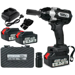 Chave De Impacto 700Nm 1/2" Sgt 2 Baterias de 4000mAh Brushless Industrial RHN7000 Rhino Tools