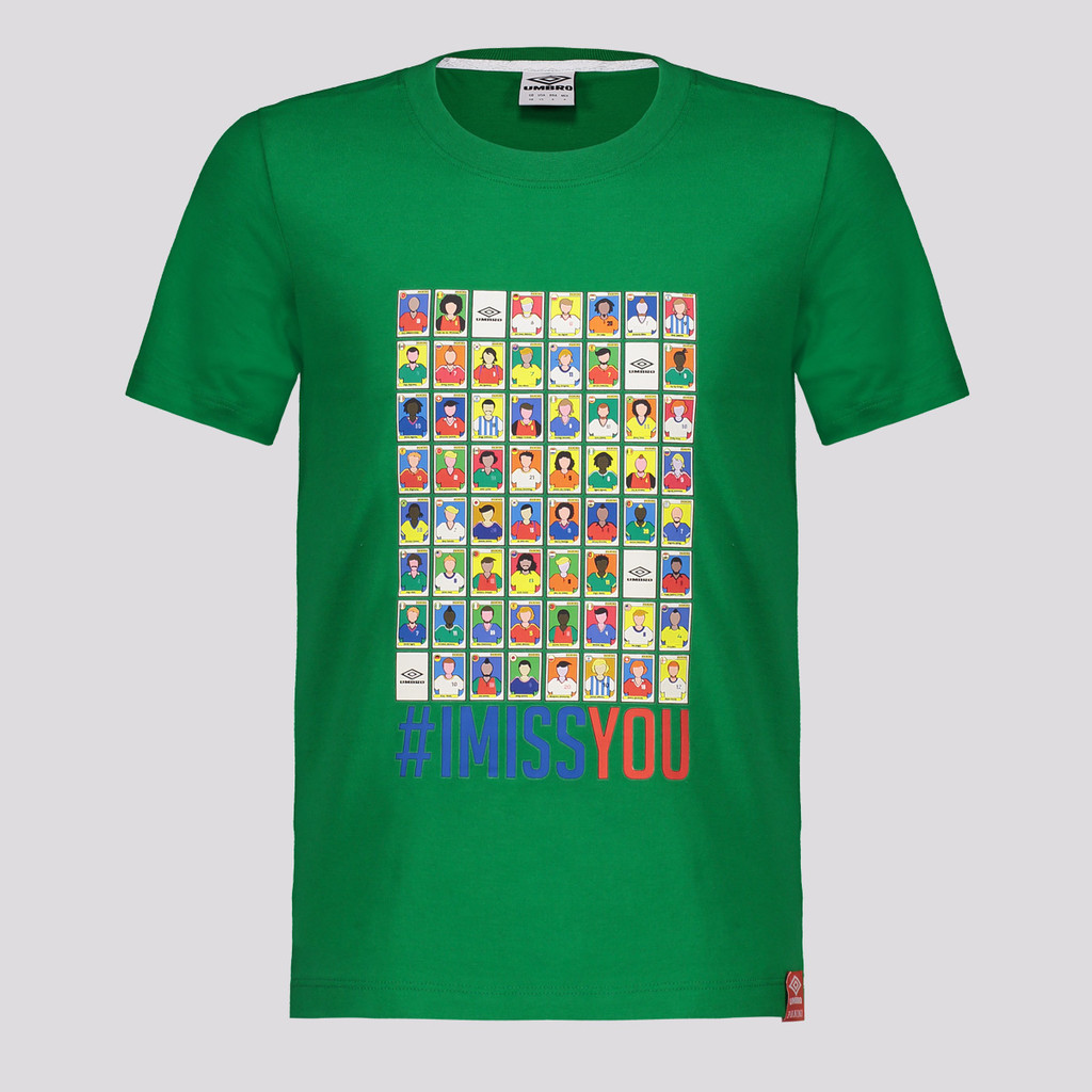 Camiseta Umbro x Panini IMISSYOU Juvenil Verde em Oferta na Shopee