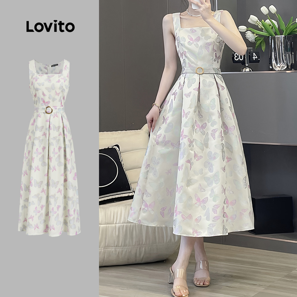 Lovito Vestido Boho Padrão Vestido Multicolor Primavera/Verão Para Mulheres L134ED777 - Women Clothes