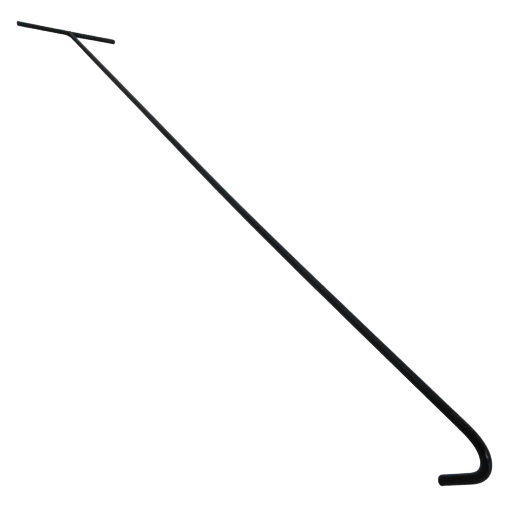 PUXADOR DE AÇO PARA CARRINHO DE CARGA TARTARUGA – 82 CM X 15 CM | ACABAMENTO PRETO | ENCAIXE SIMPLES