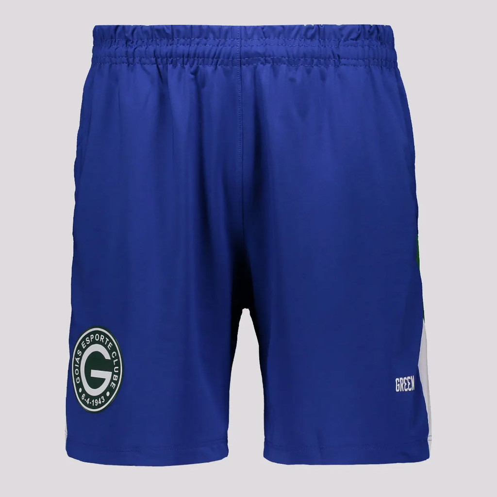 Bermuda Gr33n Goiás BC Comissão 2024 Juvenil Azul em Oferta na Shopee