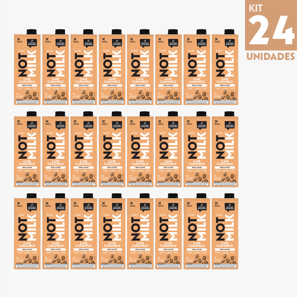 Kit 24x Bebida Vegetal NotCo NotMilk Cafe Caramelo 1L em Oferta na Shopee