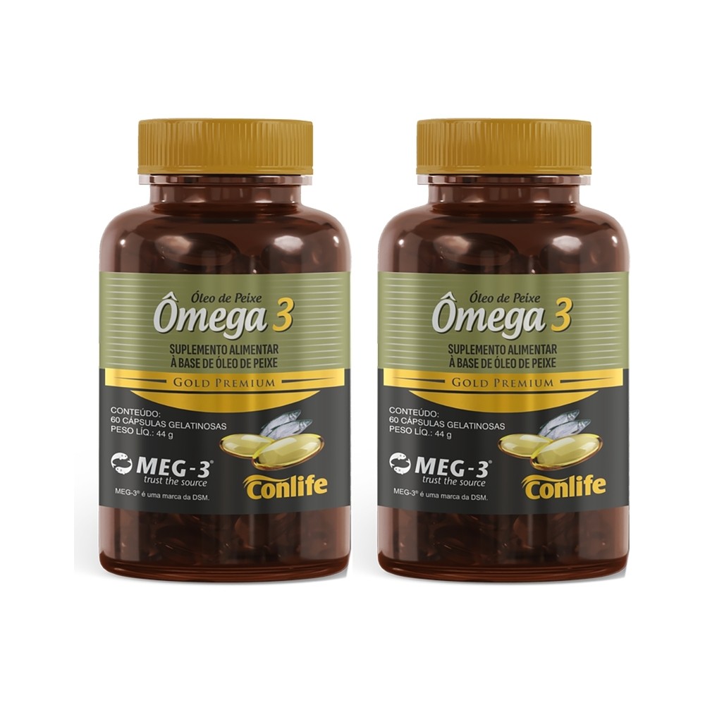 Kit 2 und Ômega 3 1000mg c/60 caps Gelatinosa Conlife