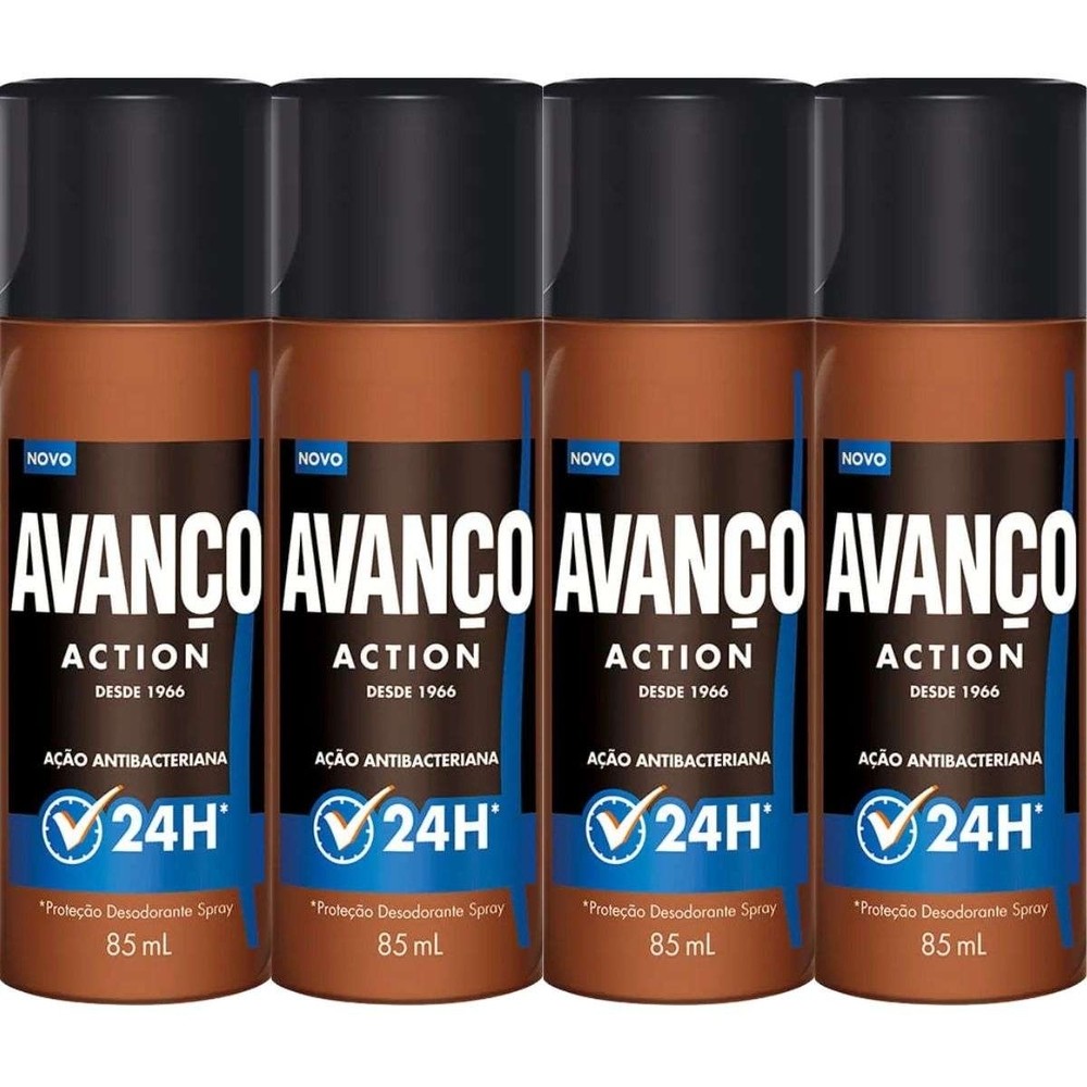 Kit Pague 3 Leve 4 Desodorante Spray Avanço Action 85ml em Oferta na Shopee