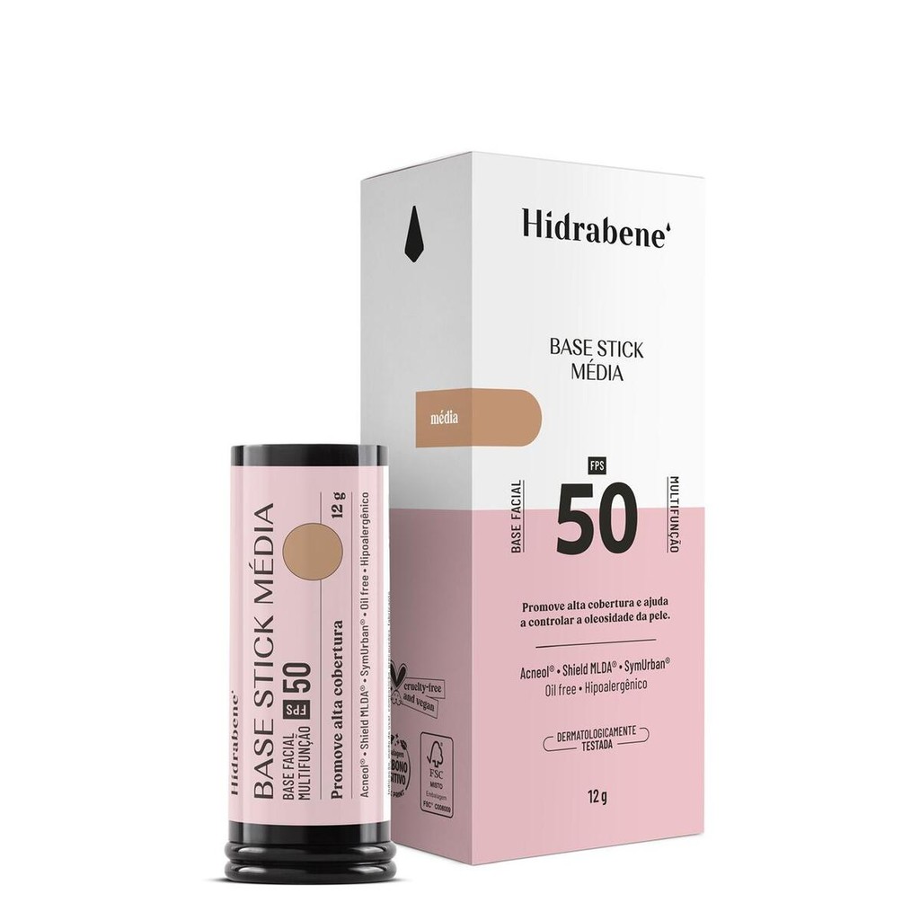 Hidrabene Base Stick Média 12g - Beauty