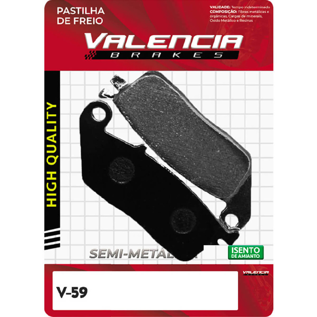 Pastilha de Freio Diant Cb 500 F-X S/ Abs/ Cb 650F/ Nc 750 X/ Shadow 750/ Cb 400 Super Four VL Brakes