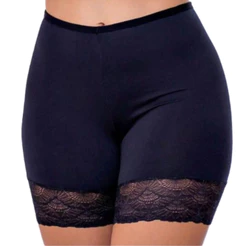 Bermuda Feminina Plus Size Segunda Pele Anagua Com Renda Não Marca Short Usar De Baixo Saia Vestido