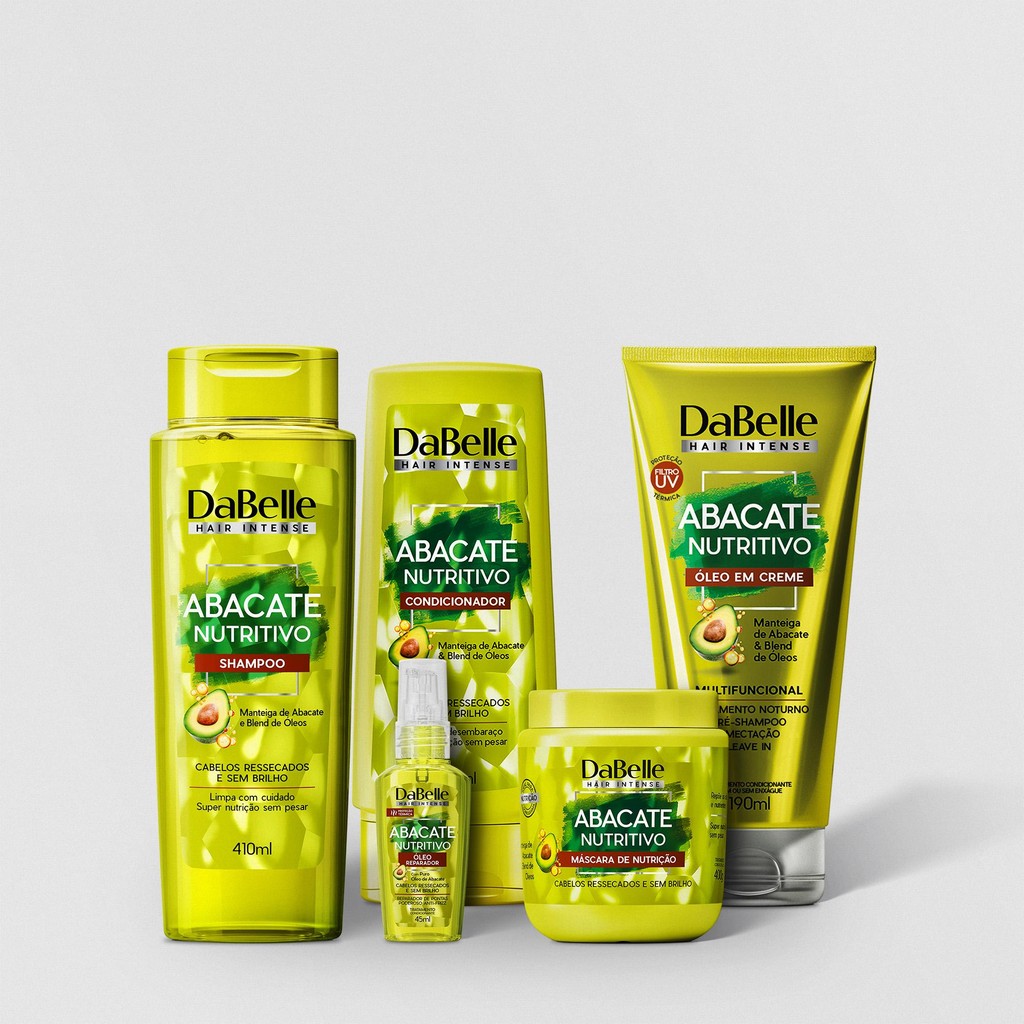 Kit DaBelle Abacate Nutritivo Óleo 45ml (5 Produtos) - Beauty