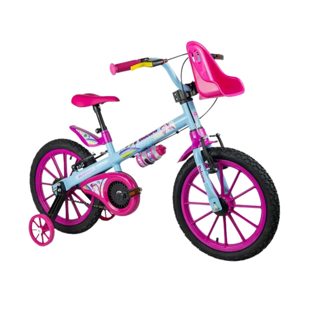 Bicicleta Infantil Aro 16" Unicorn Nathor - 100130160030 em Oferta na Shopee