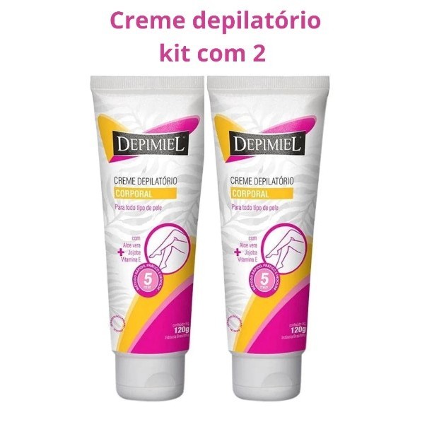 Creme Depilatório Corporal Classico Depimiel 120g Kit com 2 unidades