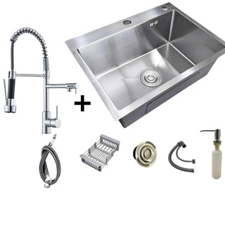 75*45cm / 60x45cm Cuba Pia Inox Prata Quadrada Cozinha Gourmet Pias e Torneiras de Água