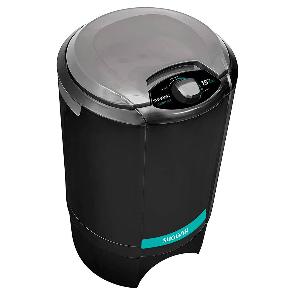 Centrífuga de Roupas Suggar 15KG Giromax Preta 127V - CT1501PT