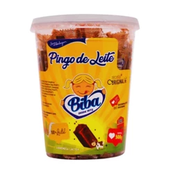 Doce Pingo de Leite 500g - Biba 50 Unidades