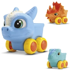 Carrinho Soft Cars Mordedor Para Bebê Mini Truck Dinossauro e Dragão - Bambola