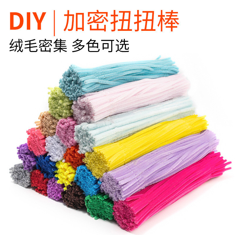 20 Peças/100 Limpadores De Cachimbo Coloridos-Conjunto De Artesanato Para Presente De Natal Crianças , Arte Escolar E Su em Oferta na Shopee