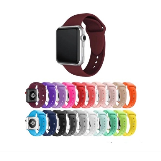 Kit 5/10 Pulseiras De Silicone Smartwatch Compatível 42-44mm Várias Cores