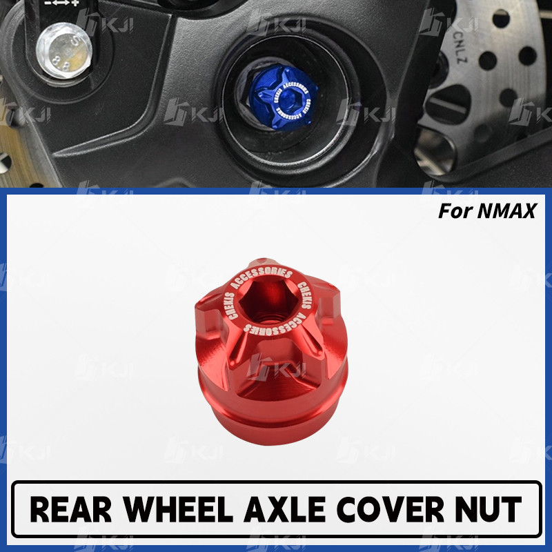 Para Yamaha NMAX 160/155/125/TURBO/NEO Eixo Da Roda Traseira Porca Guarnição Garfo Traseiro Tampa Fixa Acessórios Peças